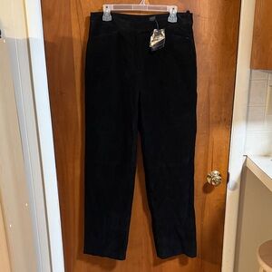 Sonoma women’s suede leather pants- Black